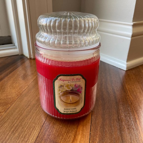 Candle-Lite Other - NEW Candle-Lite Red Cinnamon Apple 20 ounce Candle Jar